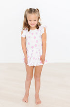 Pastel Polka Dot S/S Twirl Leotard by Mila & Rose ®