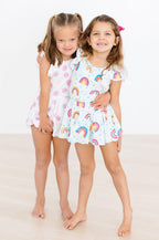 Pastel Polka Dot S/S Twirl Leotard by Mila & Rose ®