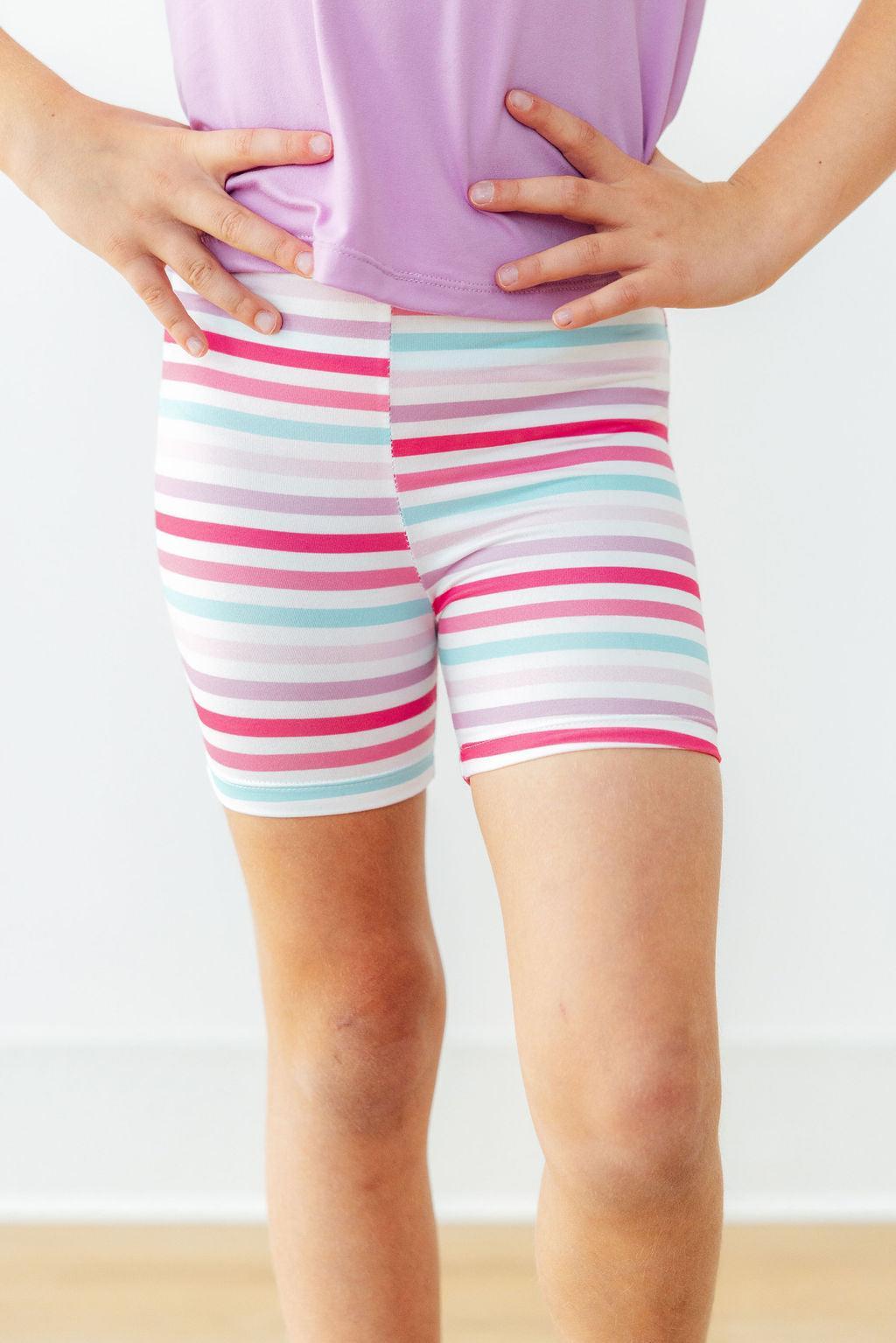 Pastel Stripes Twirl Shorts by Mila & Rose ®