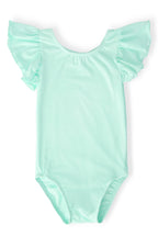 Pastel Green S/S Flutter Sleeve Leotard by Mila & Rose ®