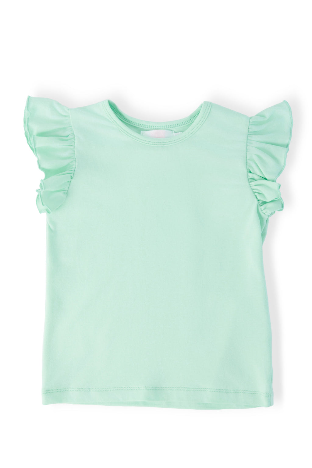 Pastel Green S/S Ruffle Tee by Mila & Rose ®