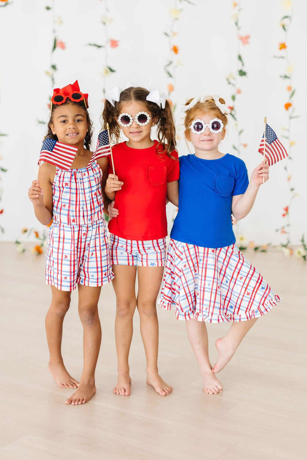 SALE Patriotic Plaid Ruffle Twirl Skort by Mila & Rose ®