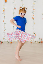 SALE Patriotic Plaid Ruffle Twirl Skort by Mila & Rose ®