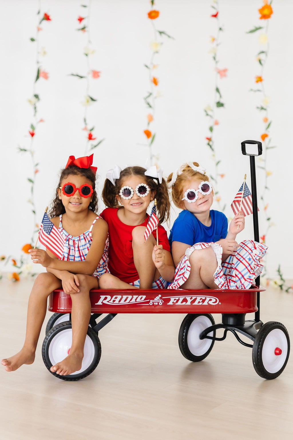 Patriotic Plaid Twirl Shorts by Mila & Rose ®