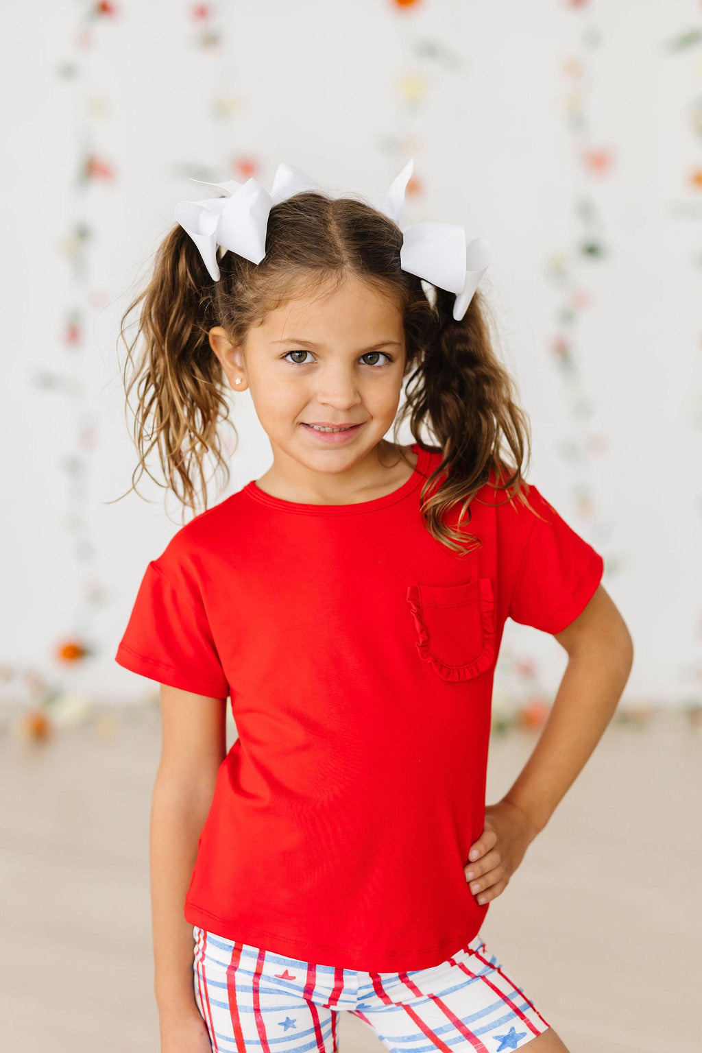 Patriotic Plaid Twirl Shorts by Mila & Rose ®