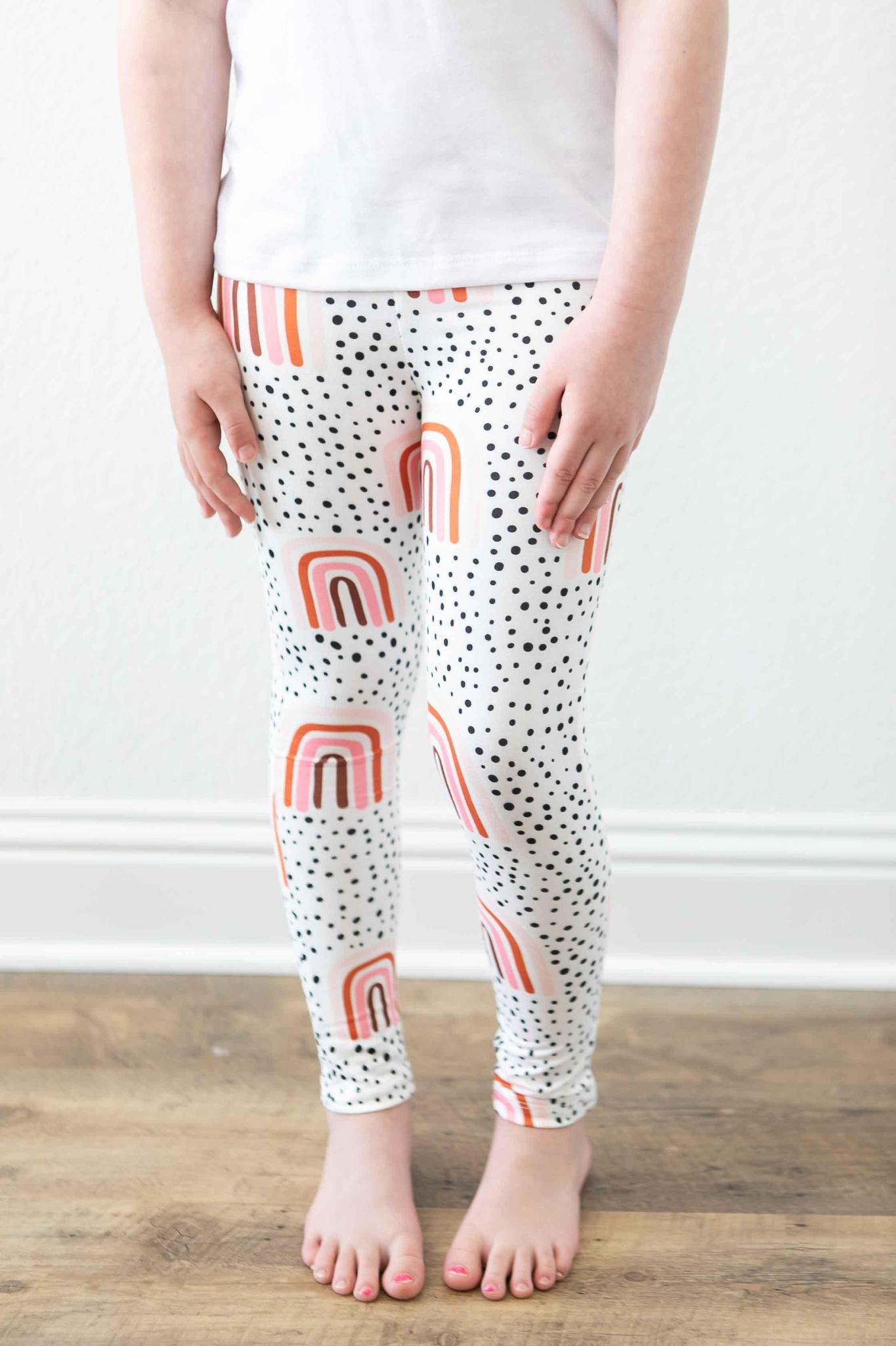 Peach Rainbow Leggings by Mila & Rose ®