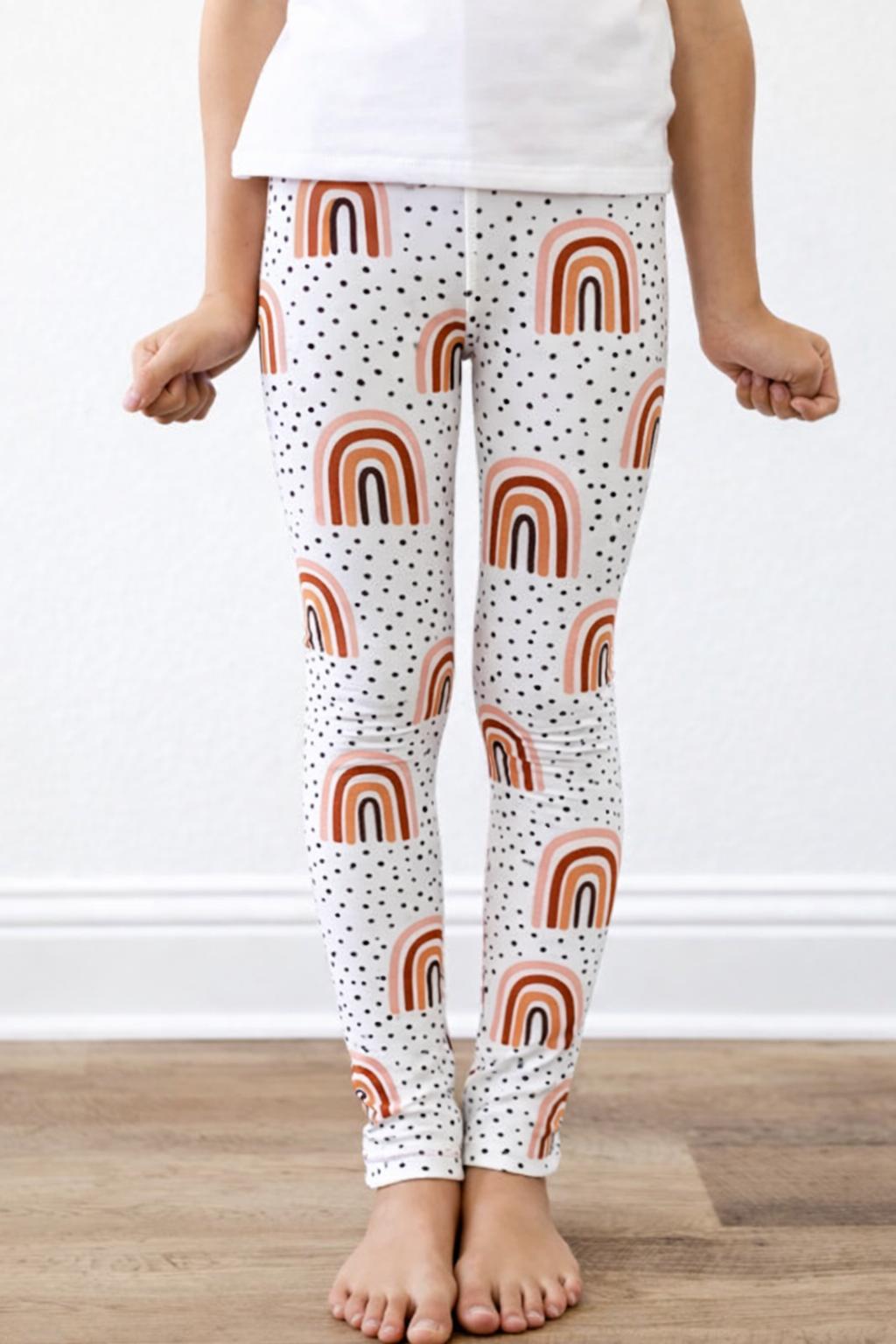 Peach Rainbow Leggings by Mila & Rose ®