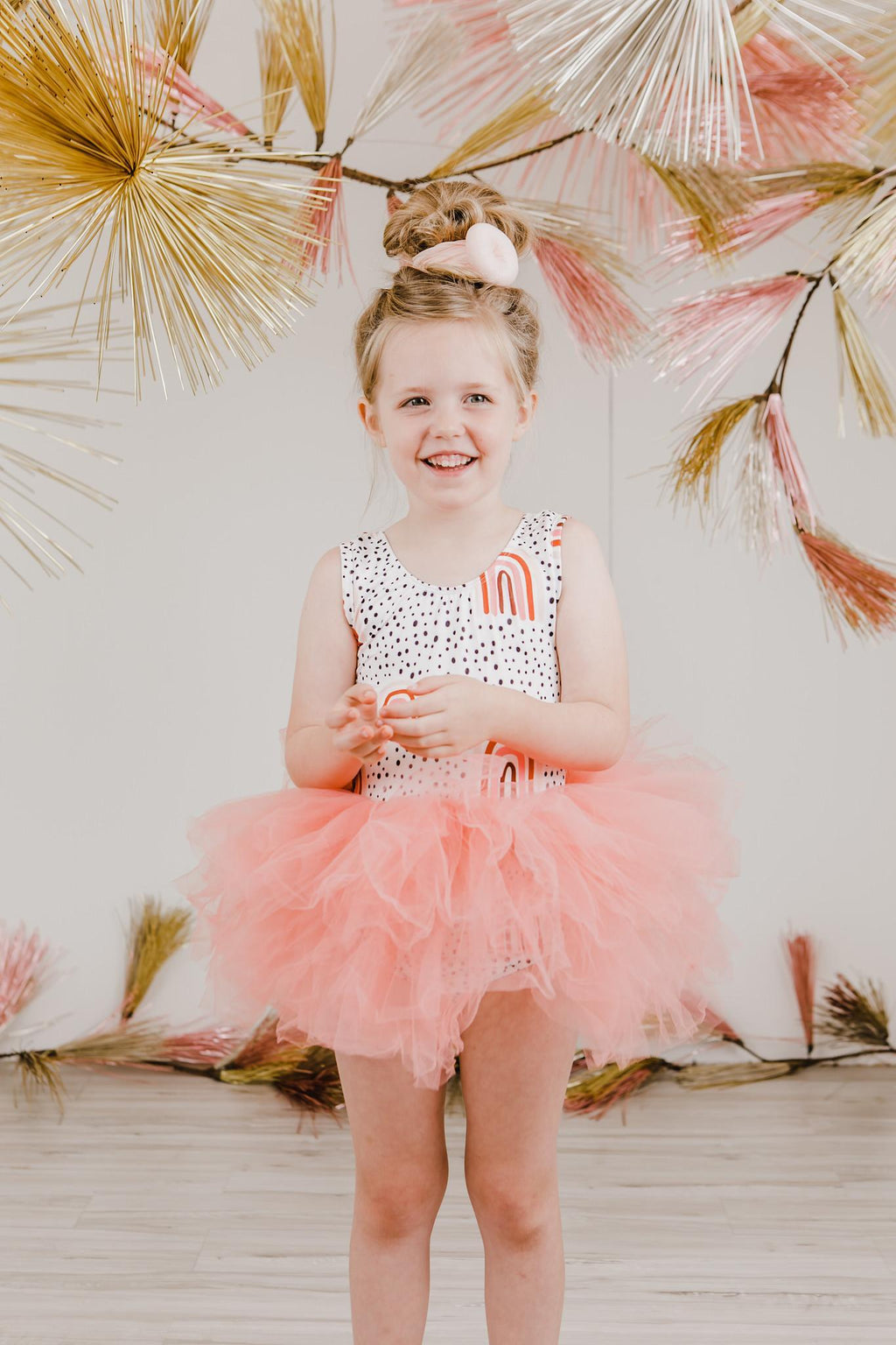 Peach Rainbow Tank Tutu Leotard by Mila & Rose ®