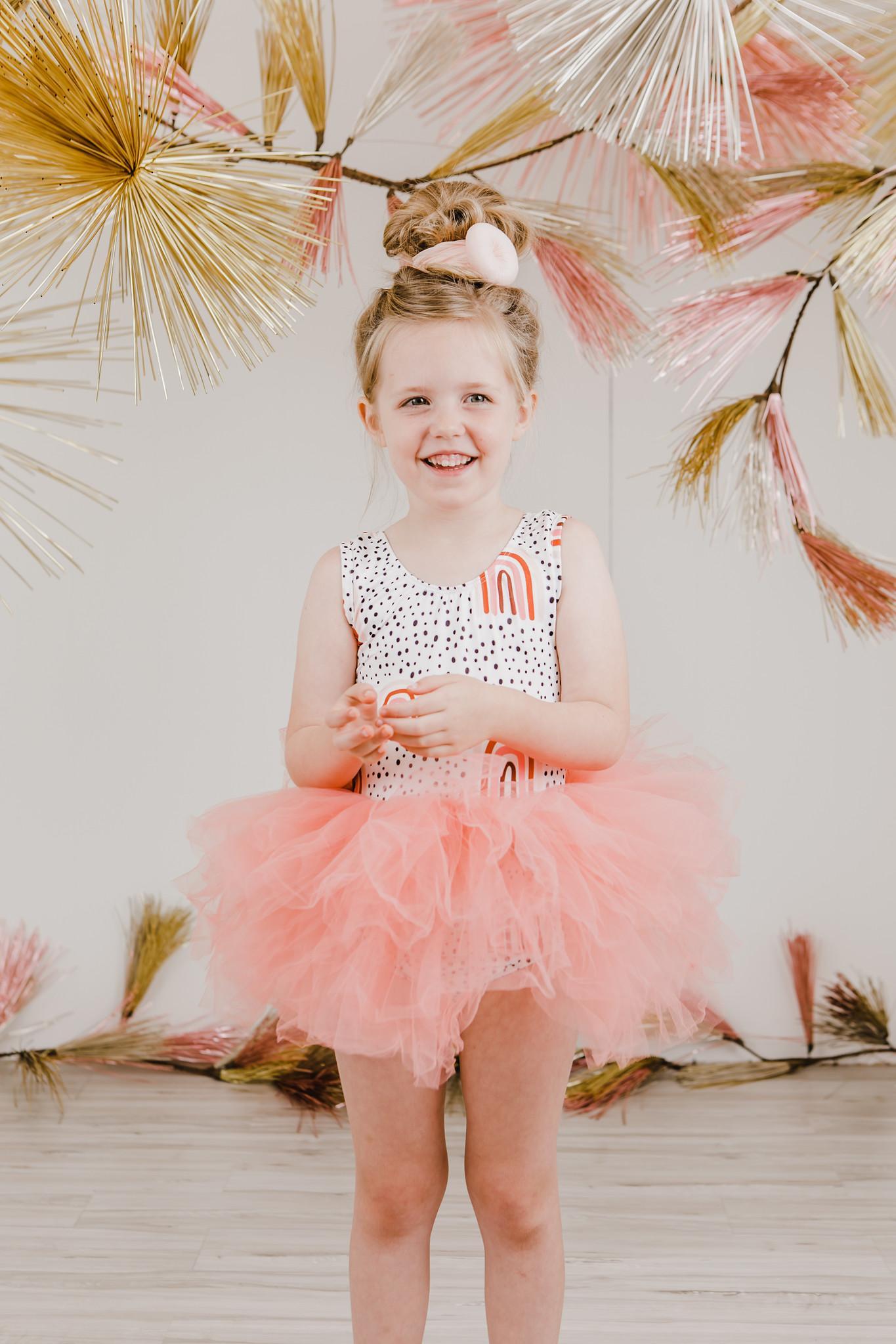Peach Rainbow Tank Tutu Leotard by Mila & Rose ®