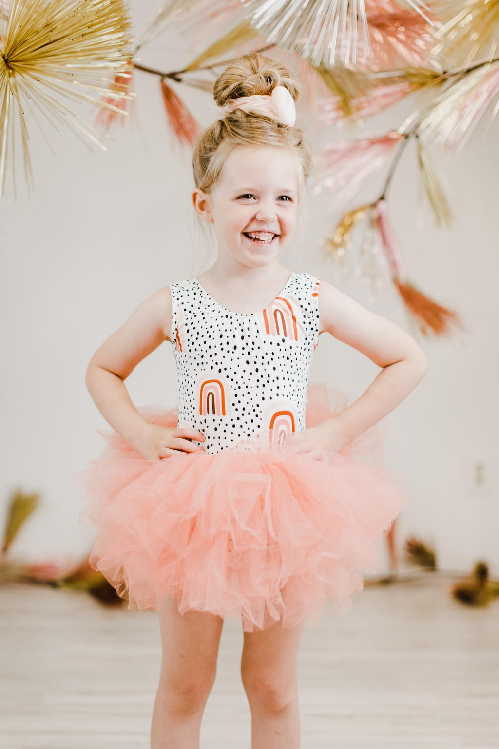 Peach Rainbow Tank Tutu Leotard by Mila & Rose ®