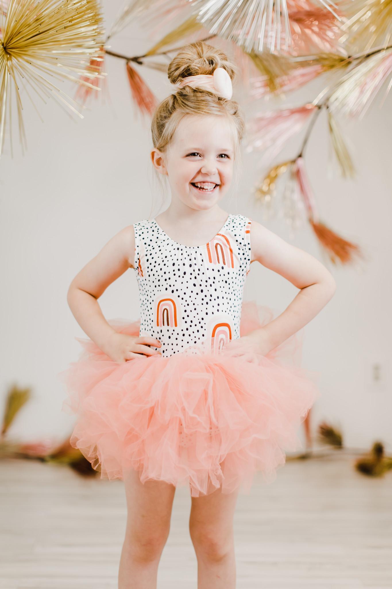 Peach Rainbow Tank Tutu Leotard by Mila & Rose ®