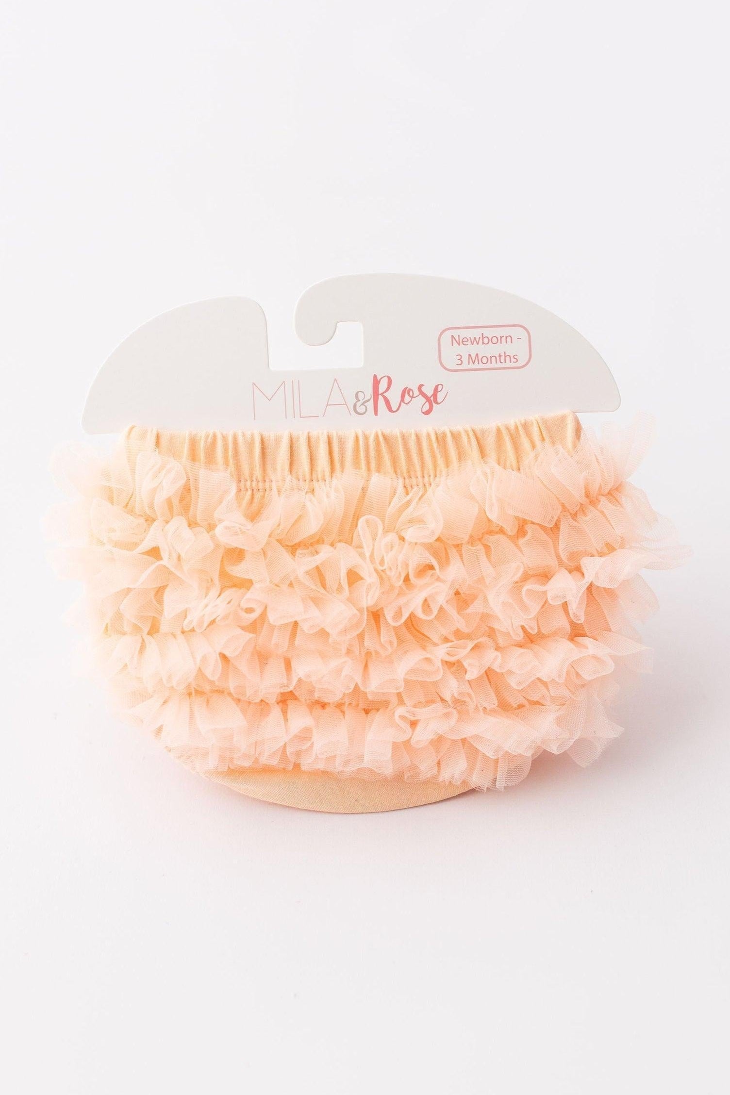 Peach Ruffle Bum Bloomer by Mila & Rose ®