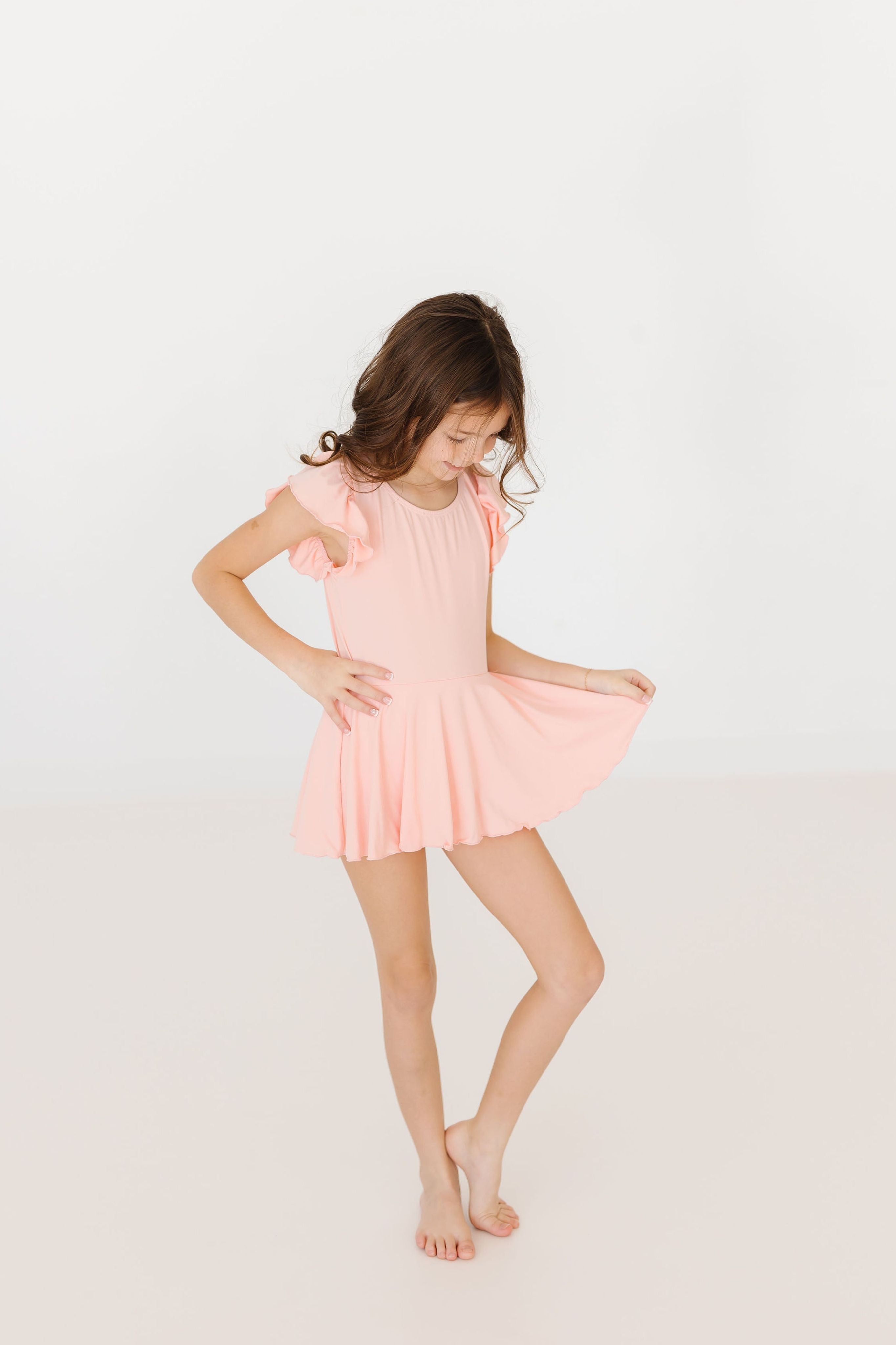 Peach S/S Twirl Leotard by Mila & Rose ®