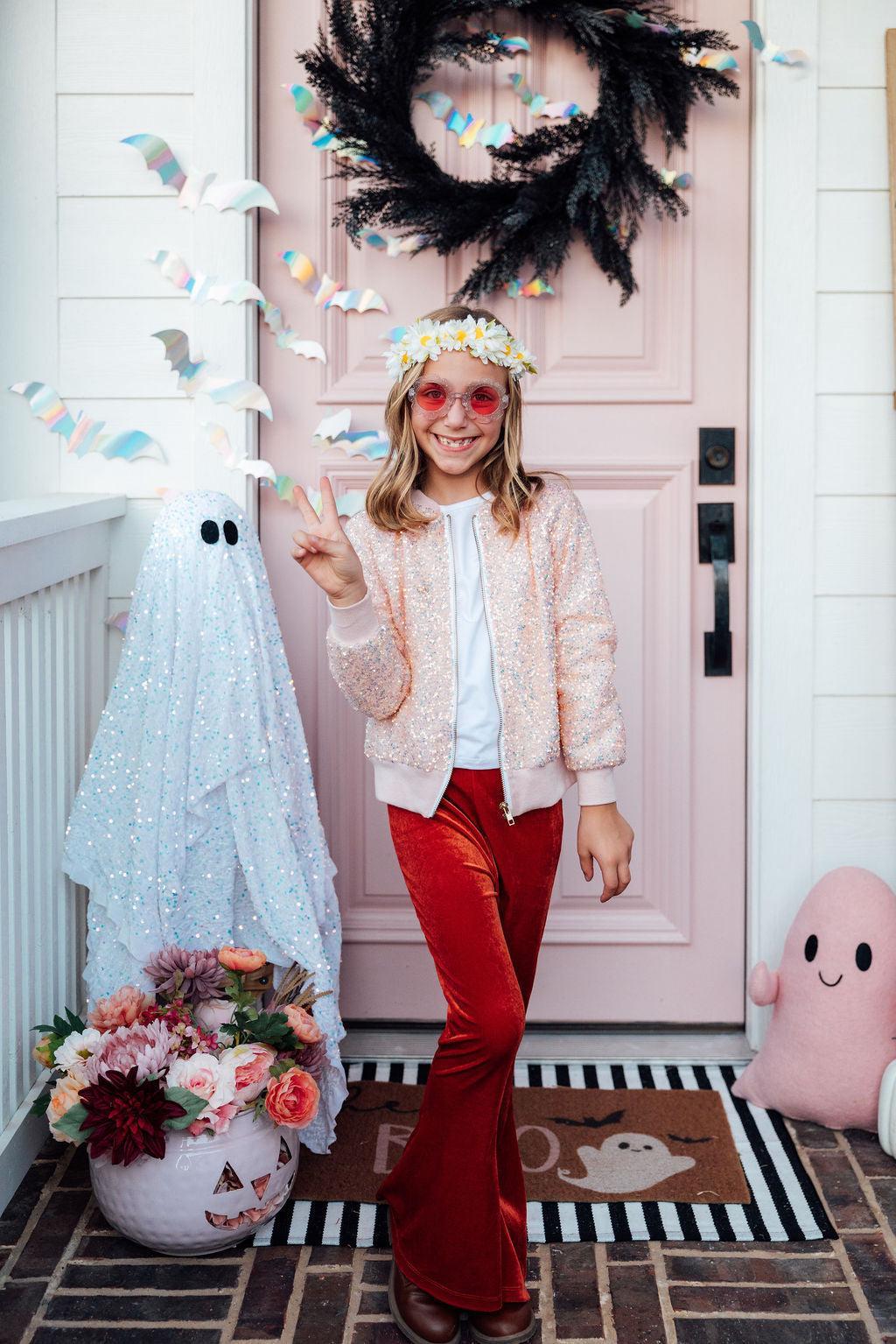 Peach Sequin Jacket by Mila & Rose ®