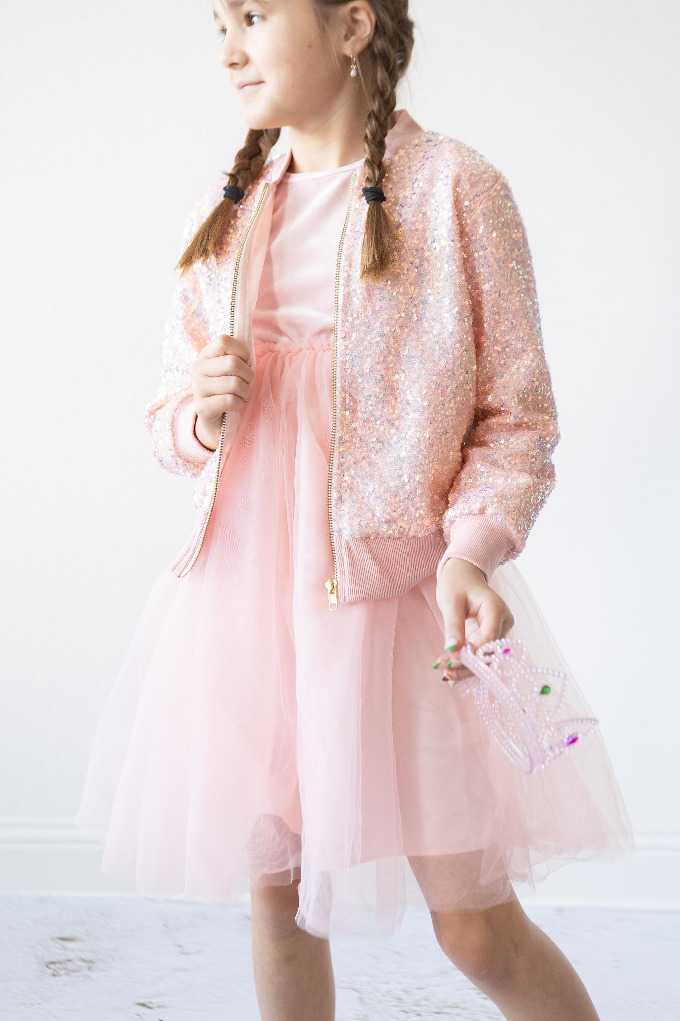 Peach Sequin Jacket by Mila & Rose ®