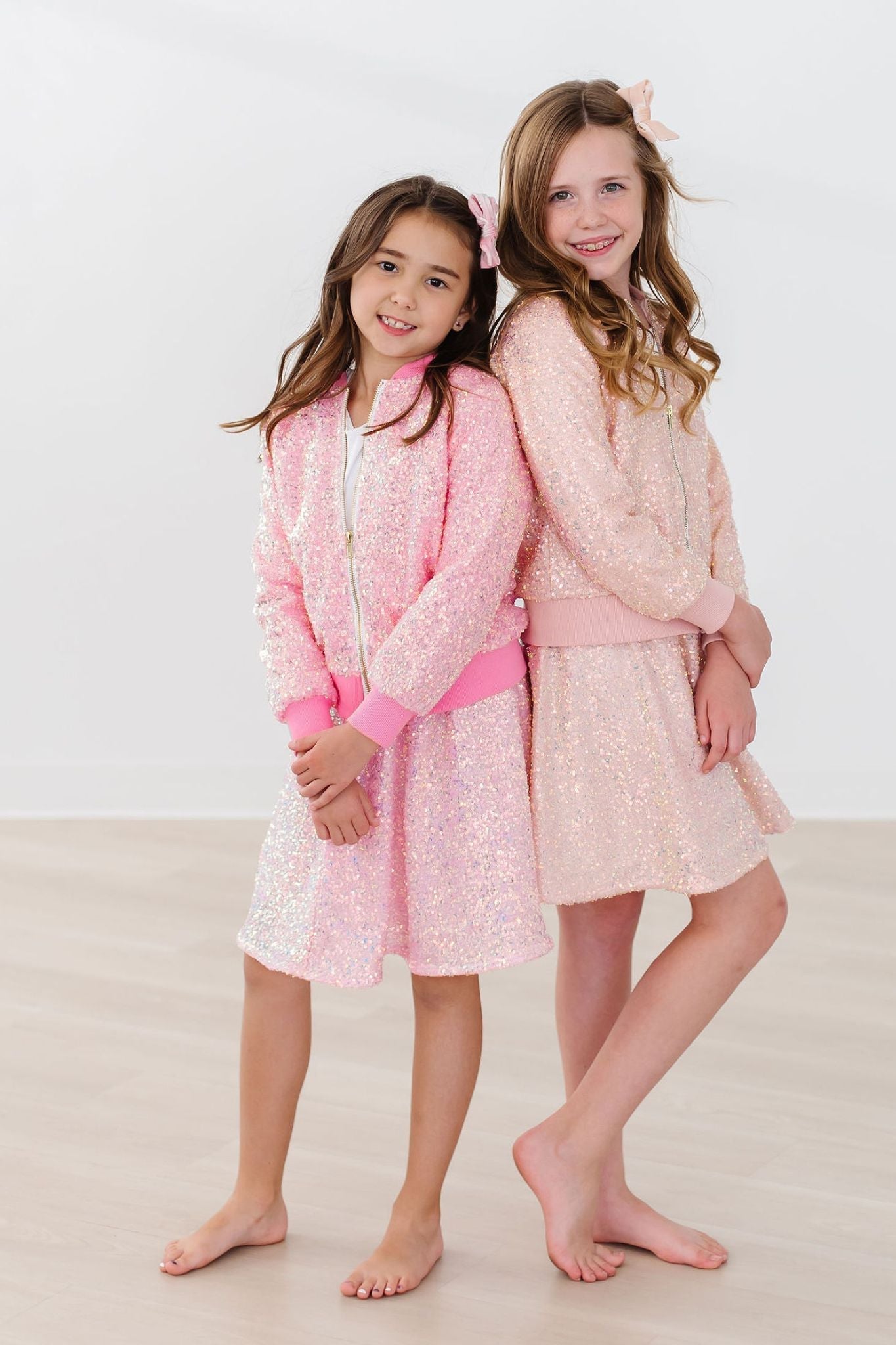 Peach Sequin Jacket by Mila & Rose ®