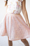 Peach Sequin Twirl Skort by Mila & Rose ®
