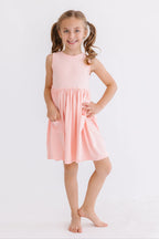 Peach Tank Pocket Twirl Dress by Mila & Rose ®
