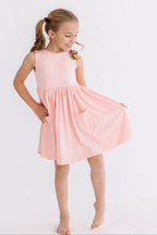 Peach Tank Pocket Twirl Dress by Mila & Rose ®