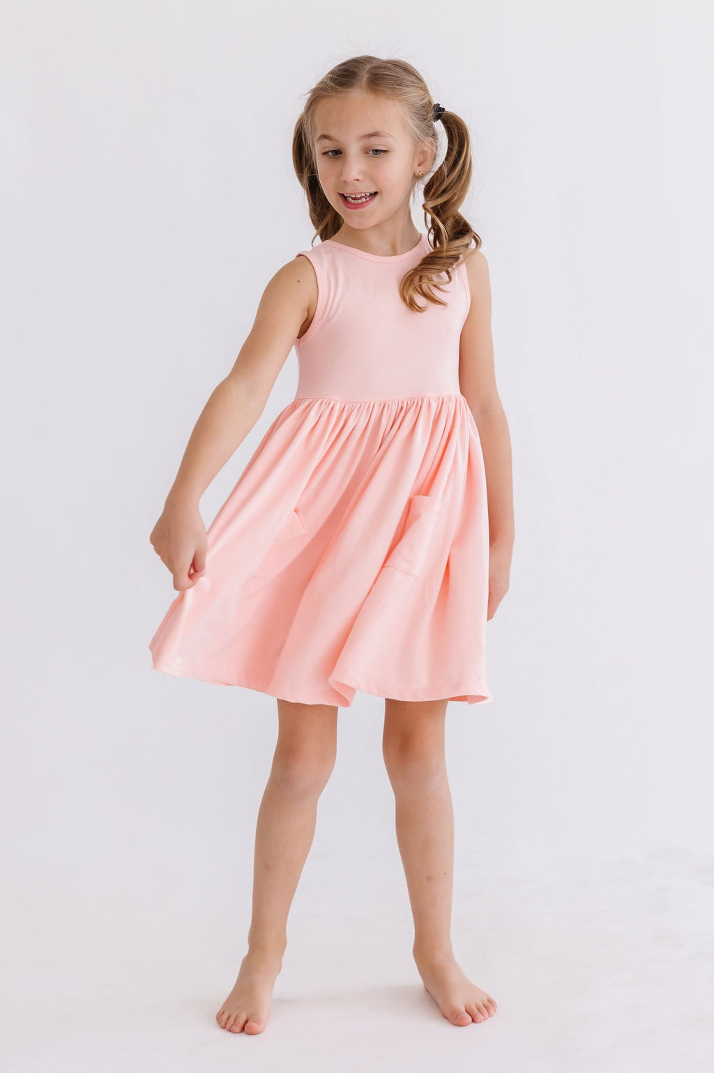 Peach Tank Pocket Twirl Dress by Mila & Rose ®