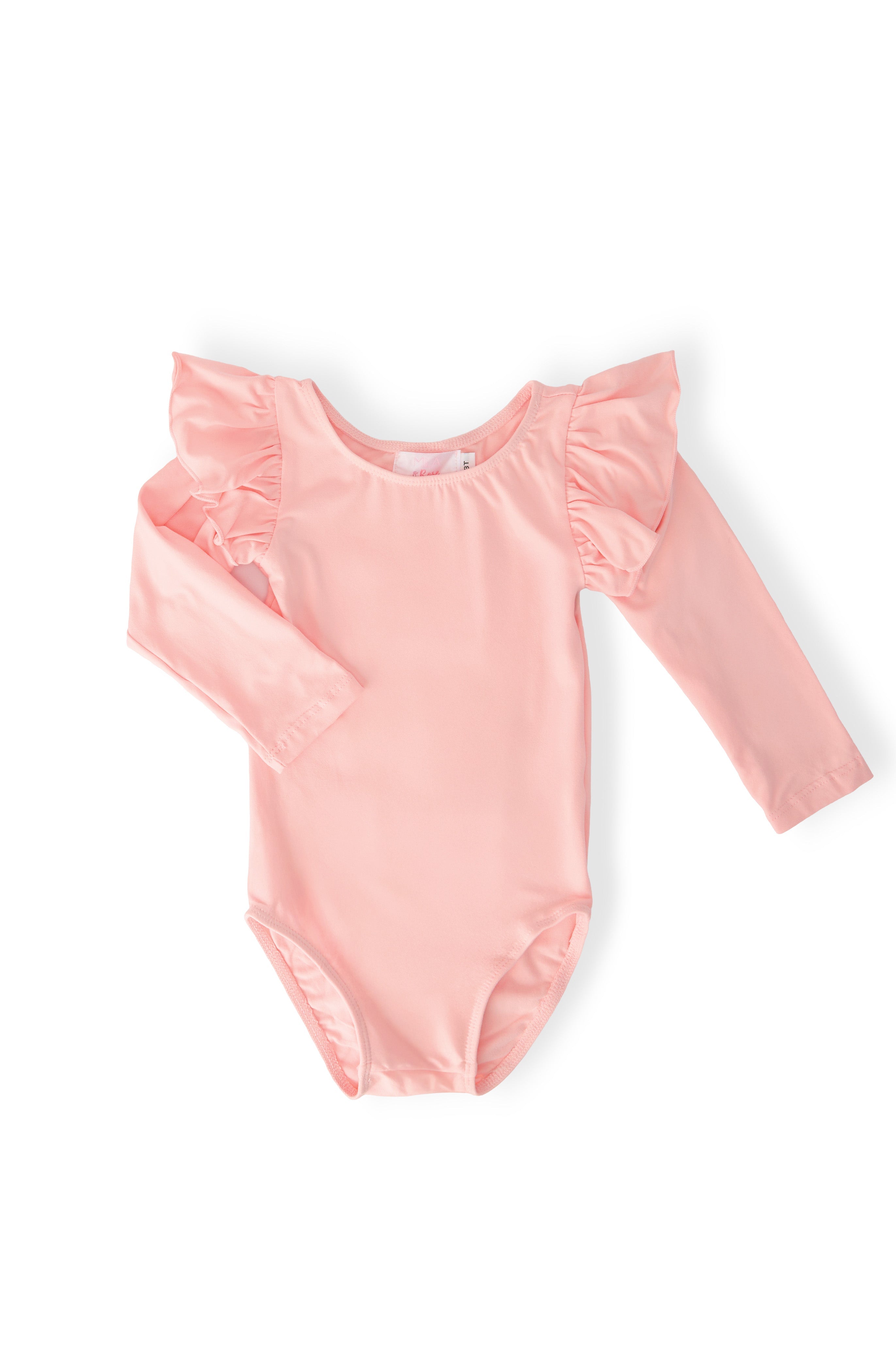 Peach L/S Flutter Sleeve Leotard by Mila & Rose ®