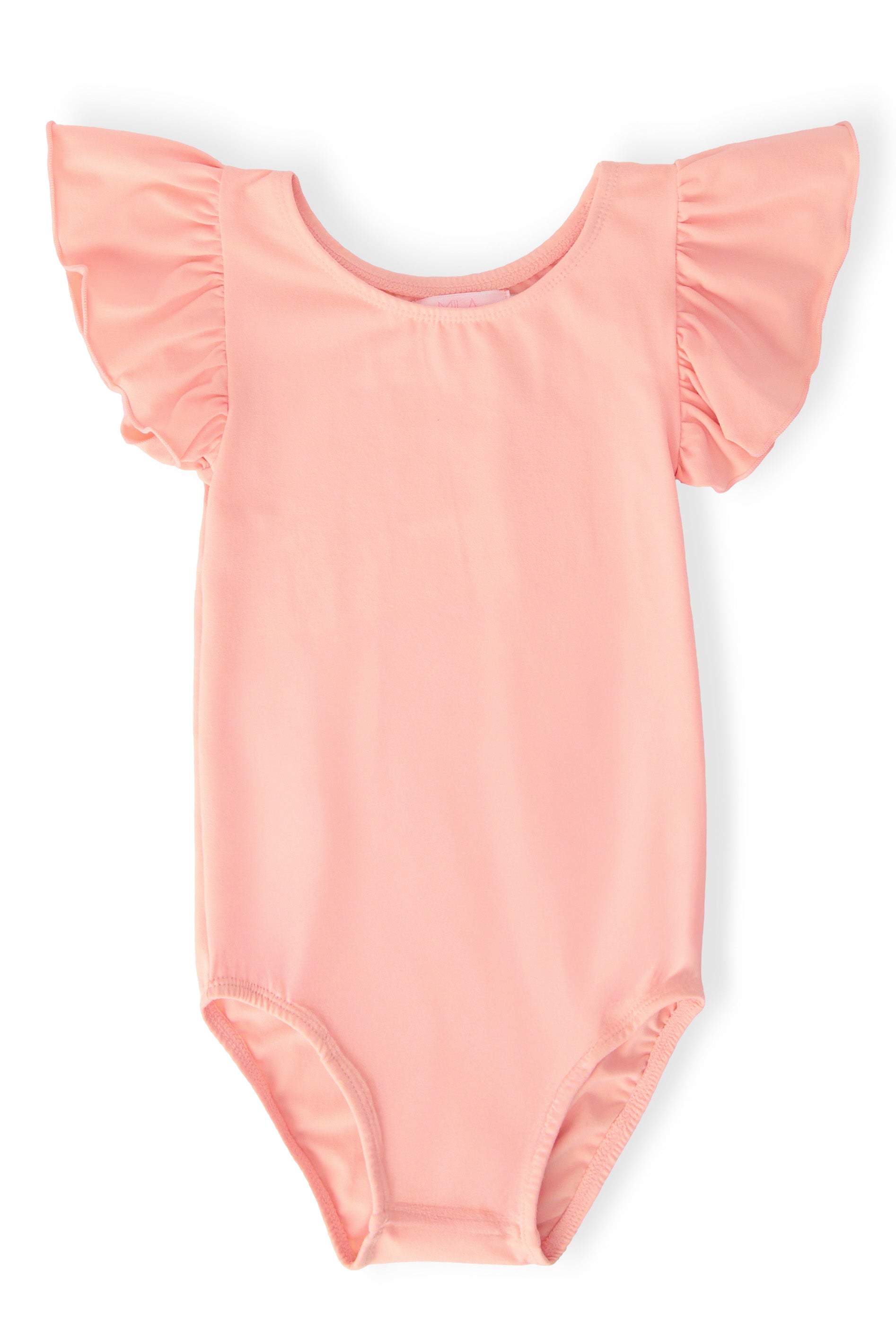 Peach S/S Flutter Sleeve Leotard by Mila & Rose ®