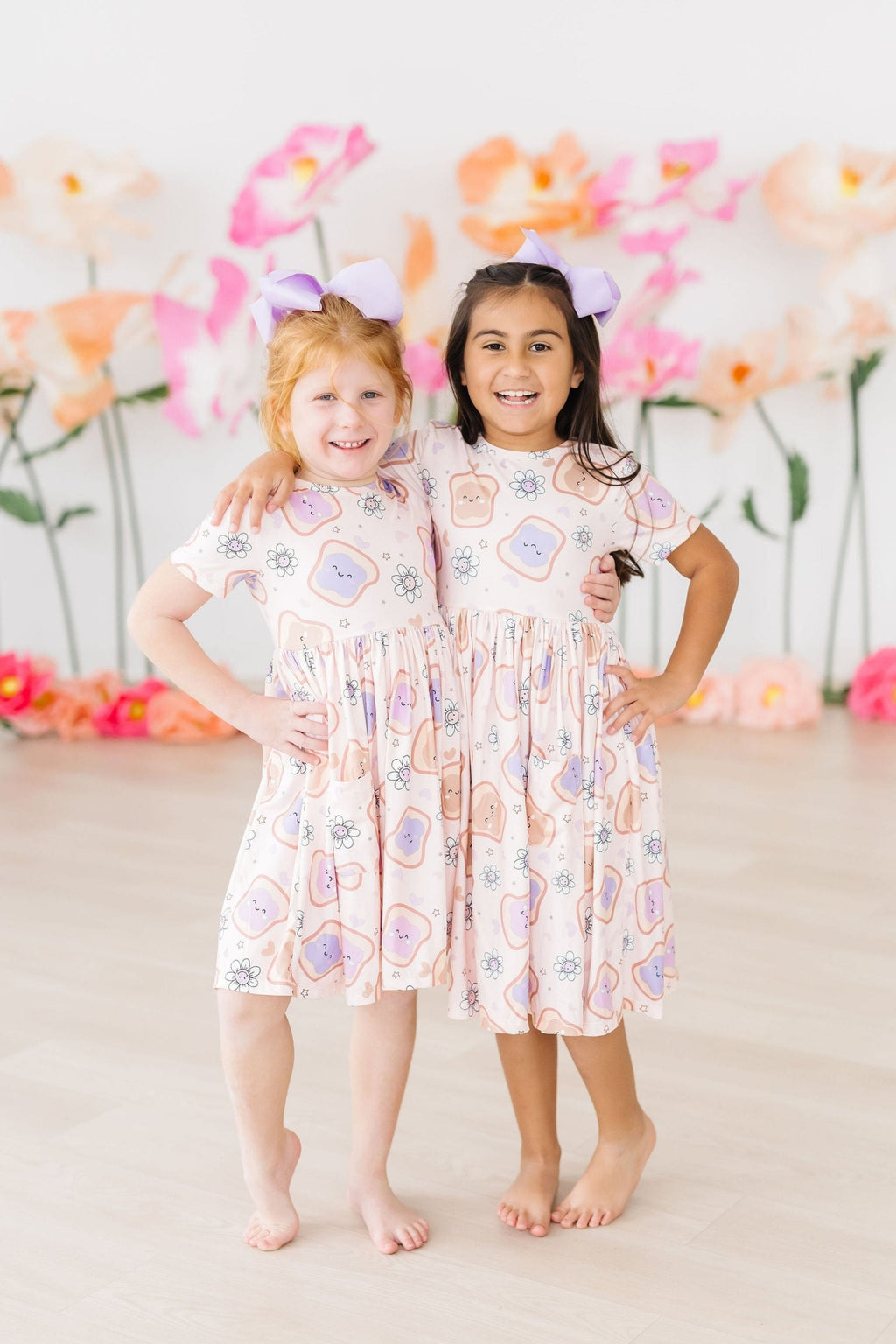 Peanut Butter Jelly Time S/S Pocket Twirl Dress by Mila & Rose ®