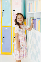 Peanut Butter Jelly Time S/S Pocket Twirl Dress by Mila & Rose ®