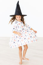 Peek-a-Boo 3/4 Sleeve Pocket Twirl Dress by Mila & Rose ®