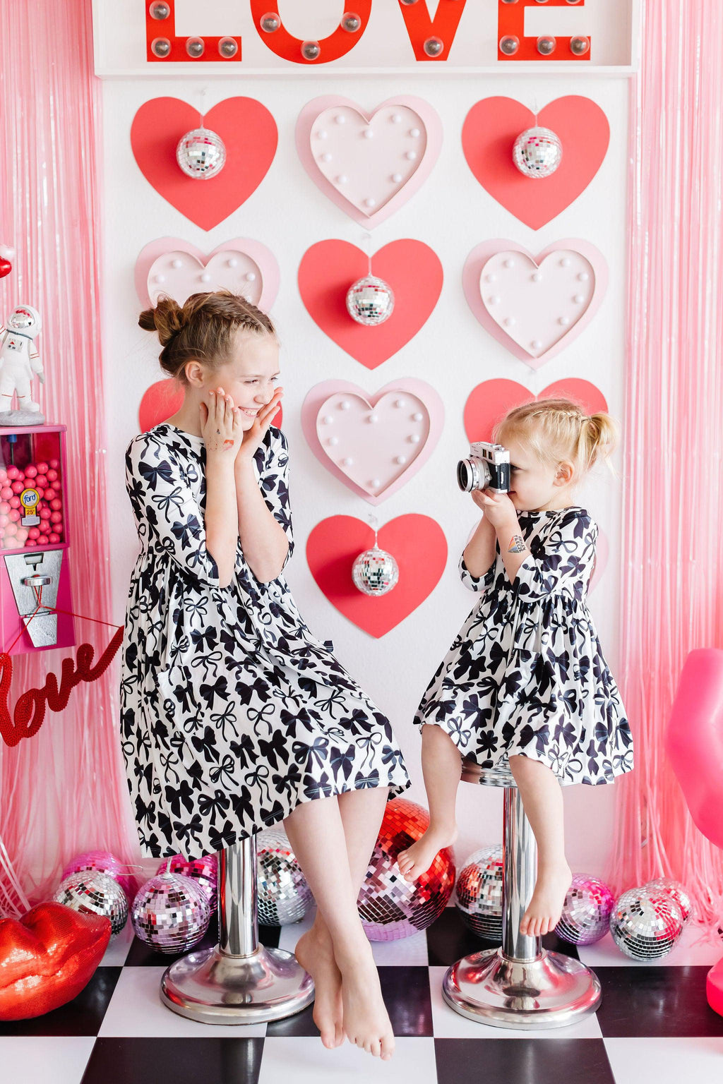 Perfectly Tied 3/4 Sleeve Pocket Twirl Dress by Mila & Rose ®