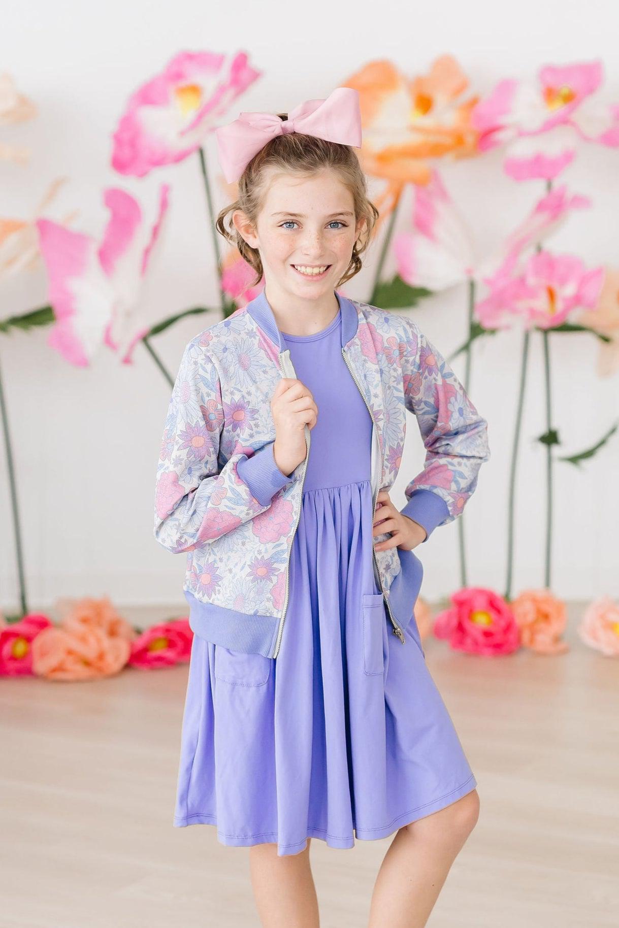 Periwinkle Pocket Tank Twirl Dress by Mila & Rose ®