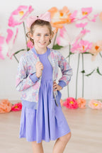 Periwinkle S/S Pocket Twirl Dress by Mila & Rose ®