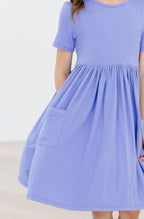Periwinkle S/S Pocket Twirl Dress by Mila & Rose ®