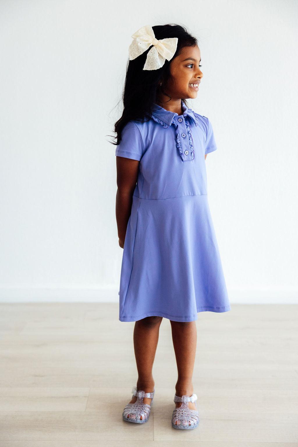 Periwinkle S/S Polo Dress by Mila & Rose ®