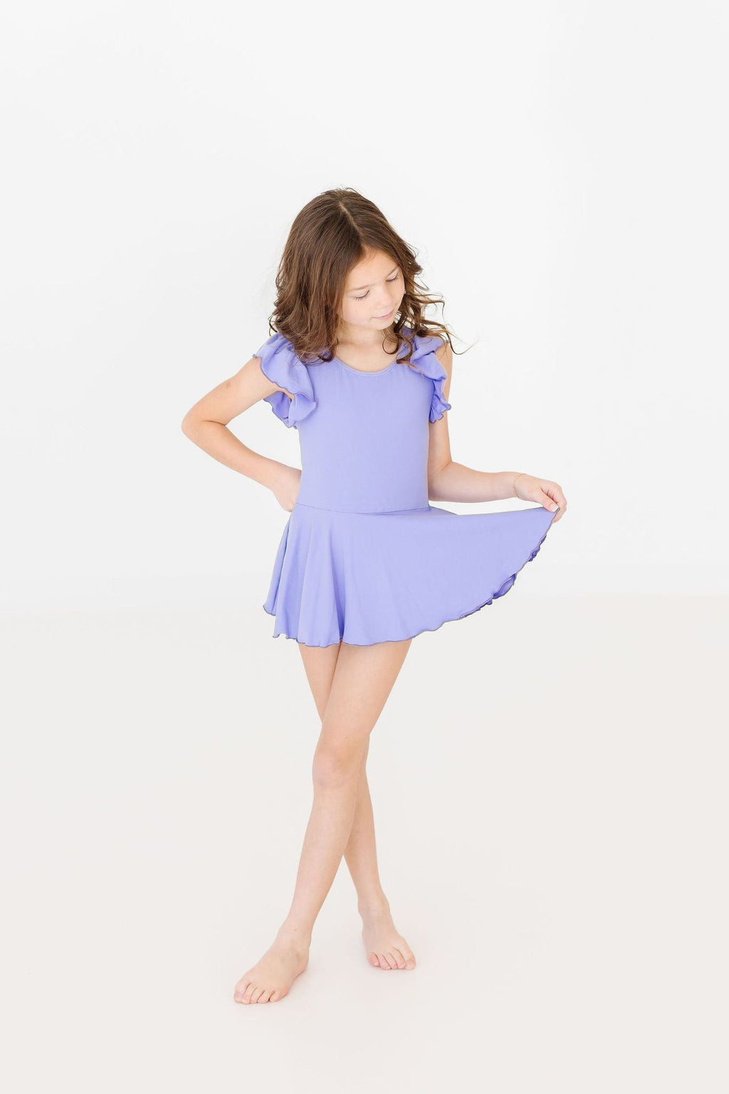 Periwinkle S/S Twirl Leotard by Mila & Rose ®