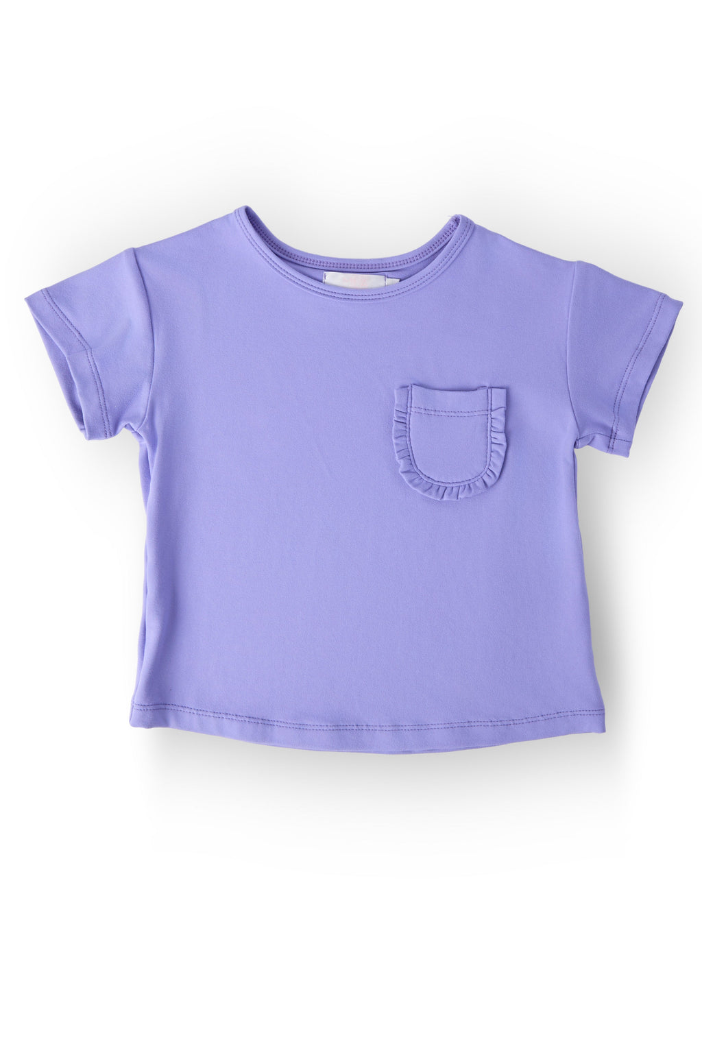 Periwinkle Ruffle Pocket Tee by Mila & Rose ®