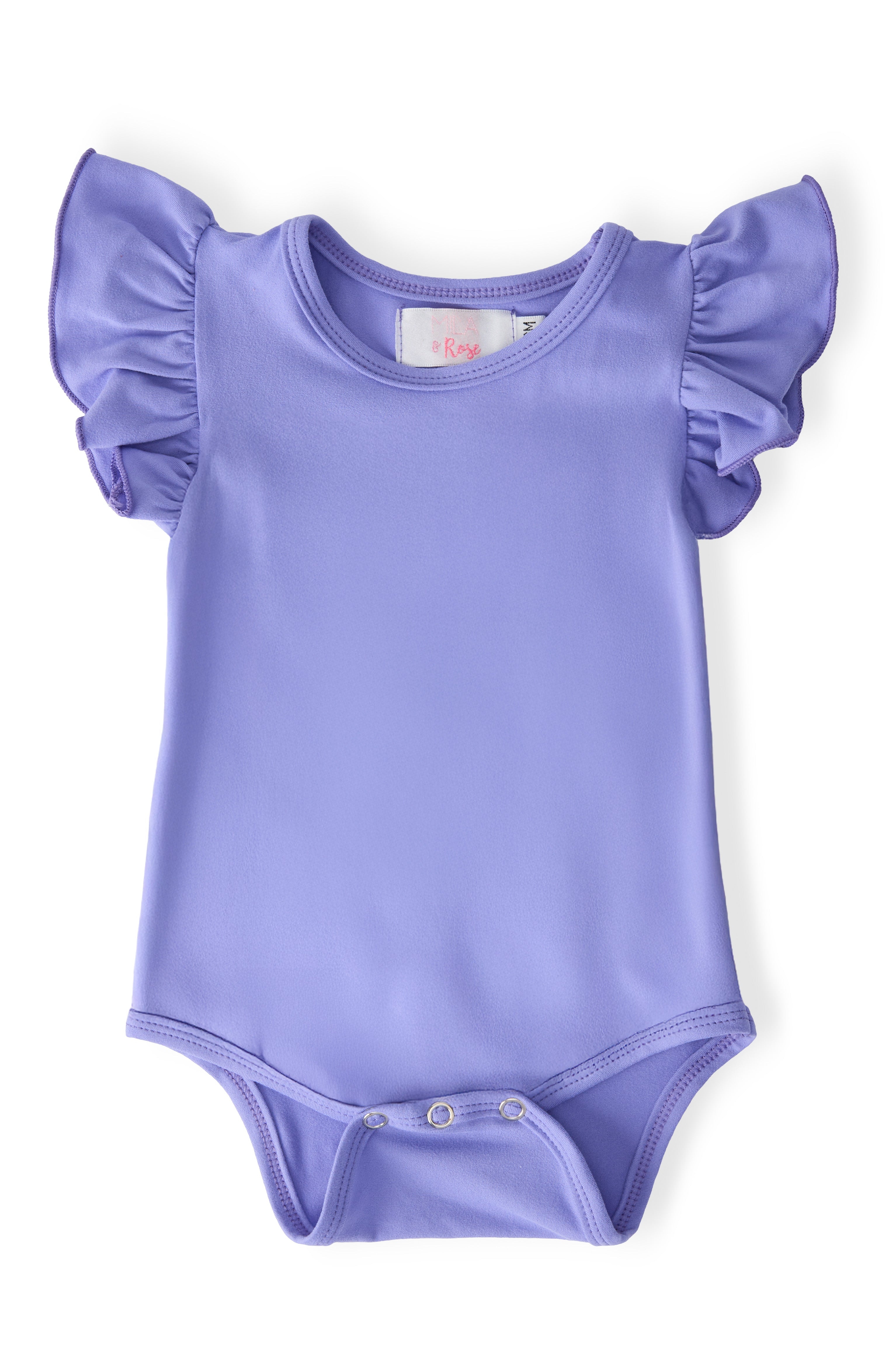 Periwinkle S/S Flutter Bodysuit by Mila & Rose ®