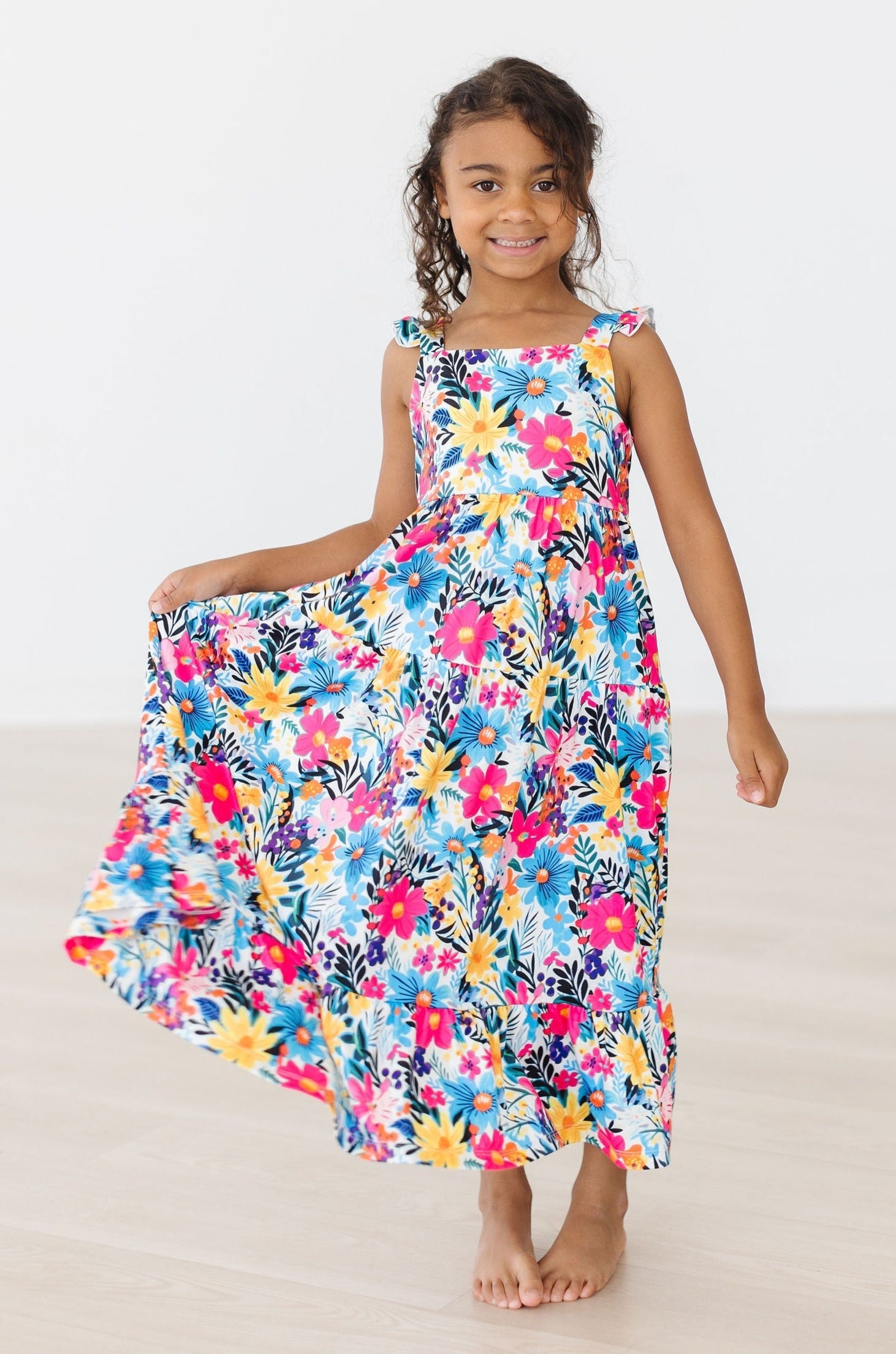 Petal Paradise Ruffle Maxi Dress by Mila & Rose ®