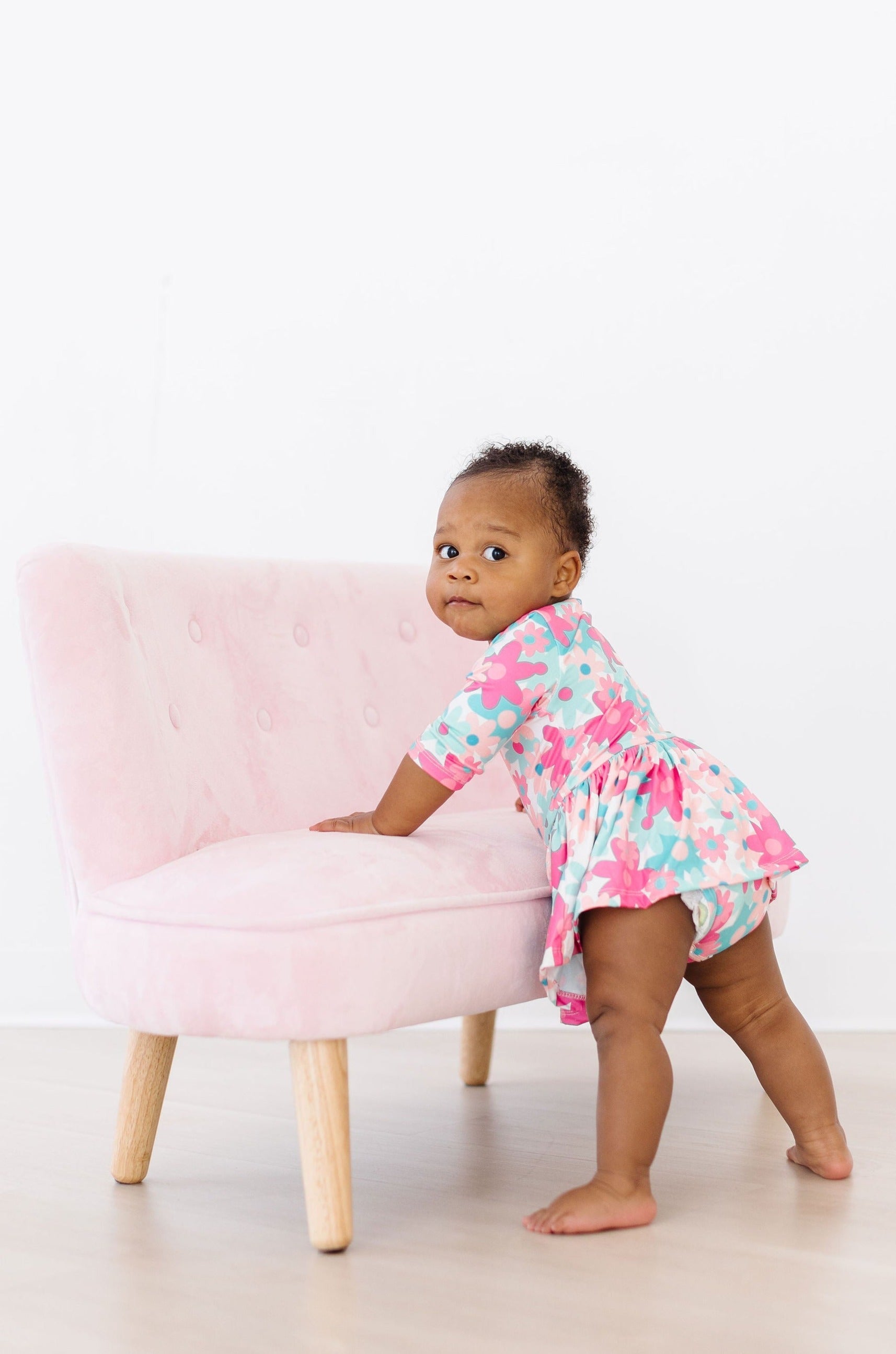 SALE Petal Perfection 3/4 Sleeve Twirl Bodysuit by Mila & Rose ®