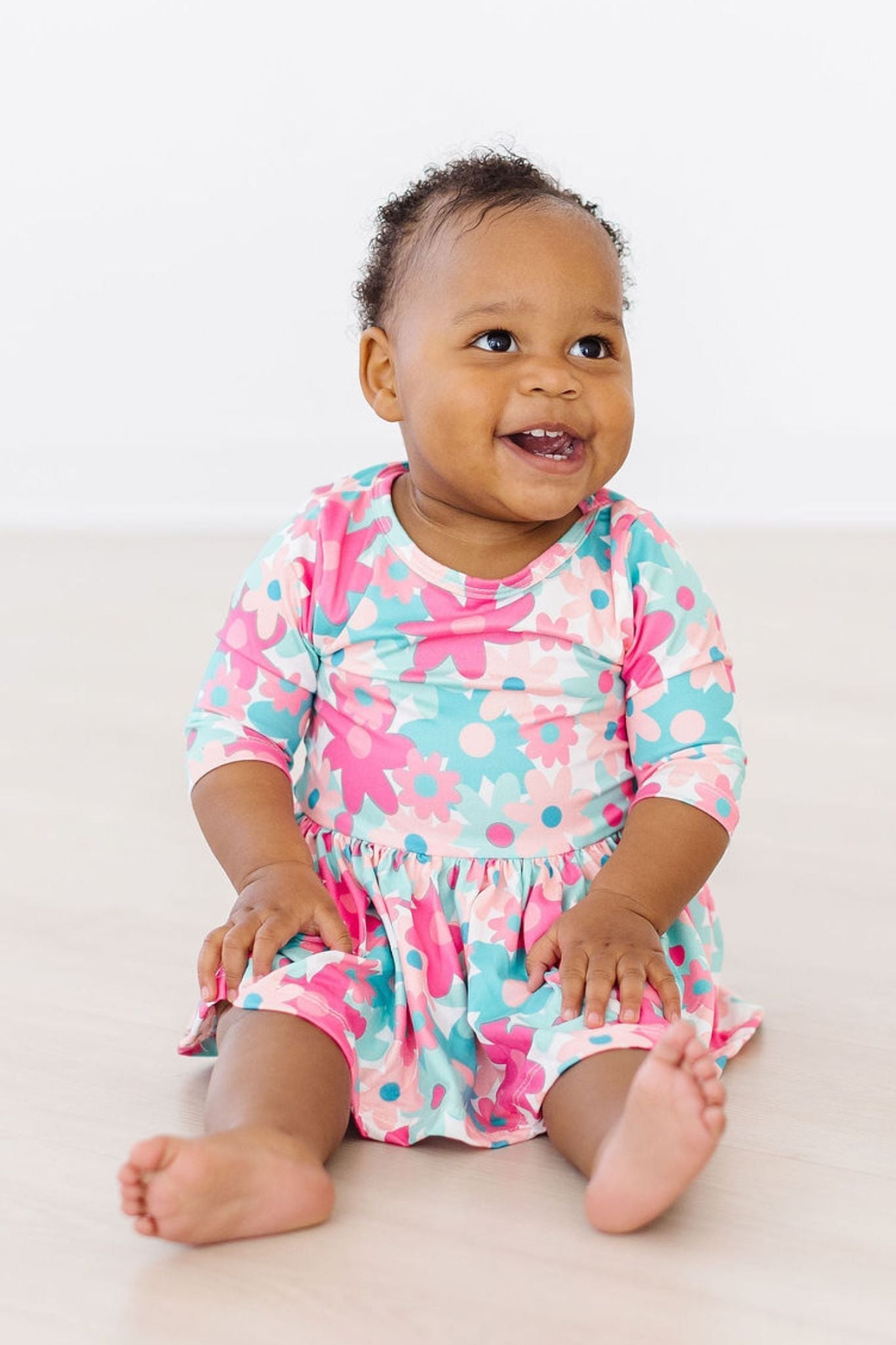 SALE Petal Perfection 3/4 Sleeve Twirl Bodysuit by Mila & Rose ®