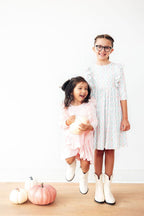 Petal Pink L/S Ruffle Twirl Dress by Mila & Rose ®