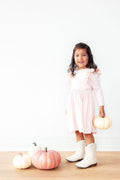 Petal Pink L/S Ruffle Twirl Dress by Mila & Rose ®