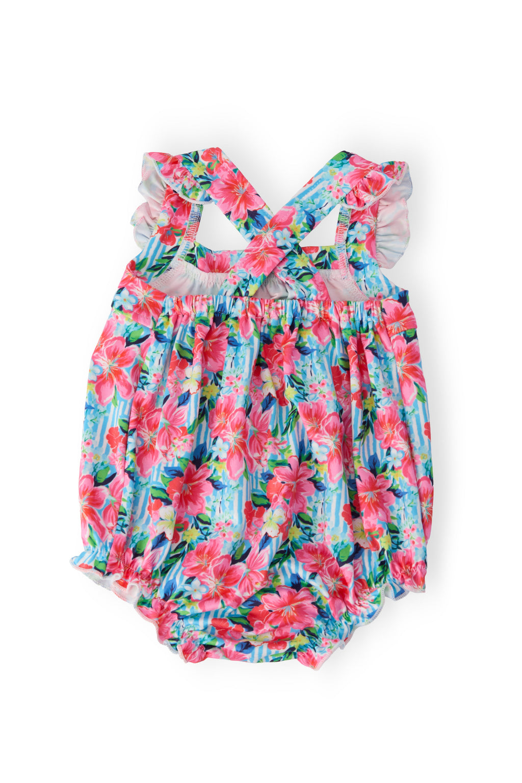 Petals in Paradise Ruffle Cross Back Romper by Mila & Rose ®