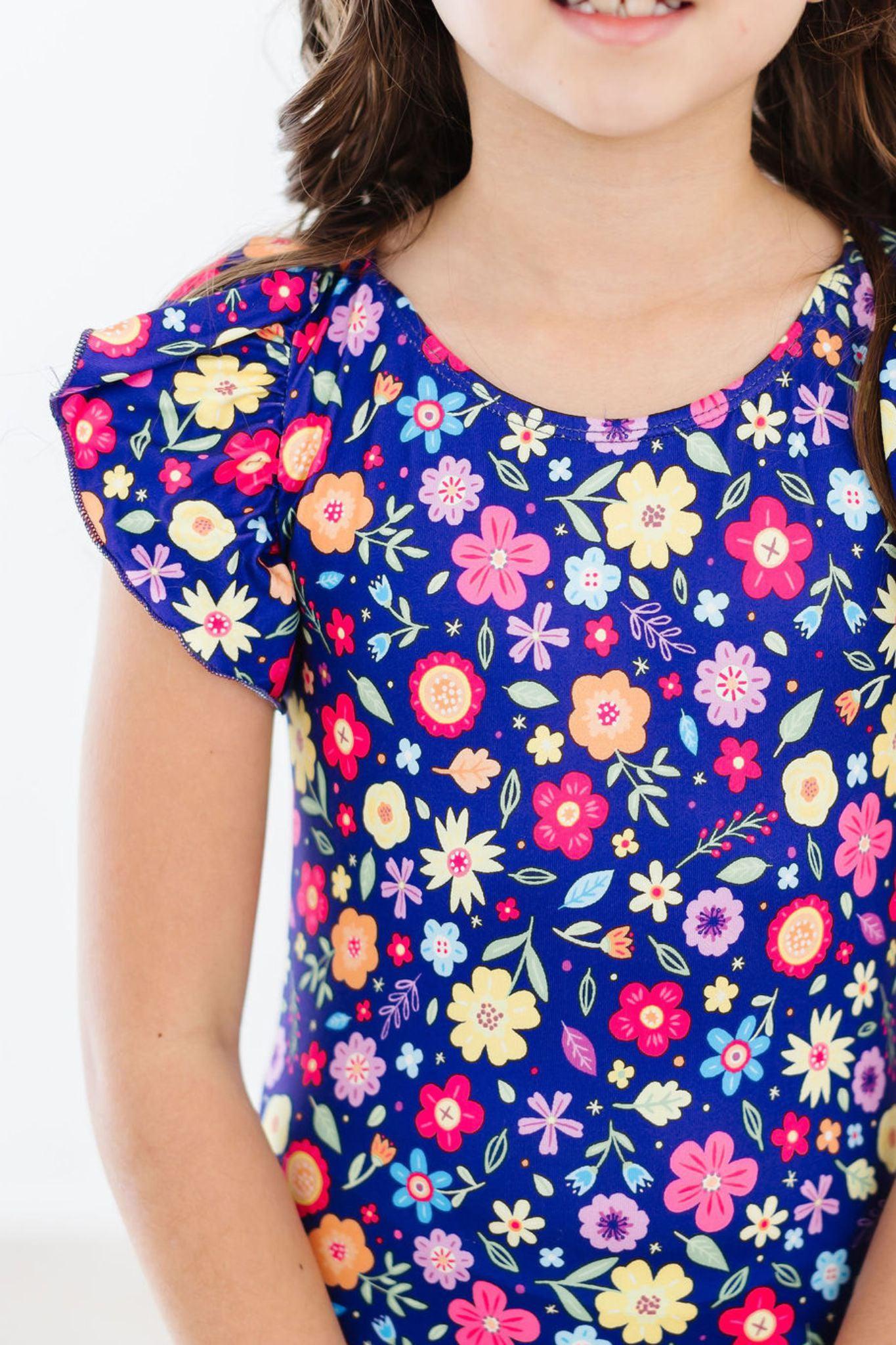 Pick a Posy S/S Flutter Sleeve Leotard by Mila & Rose ®
