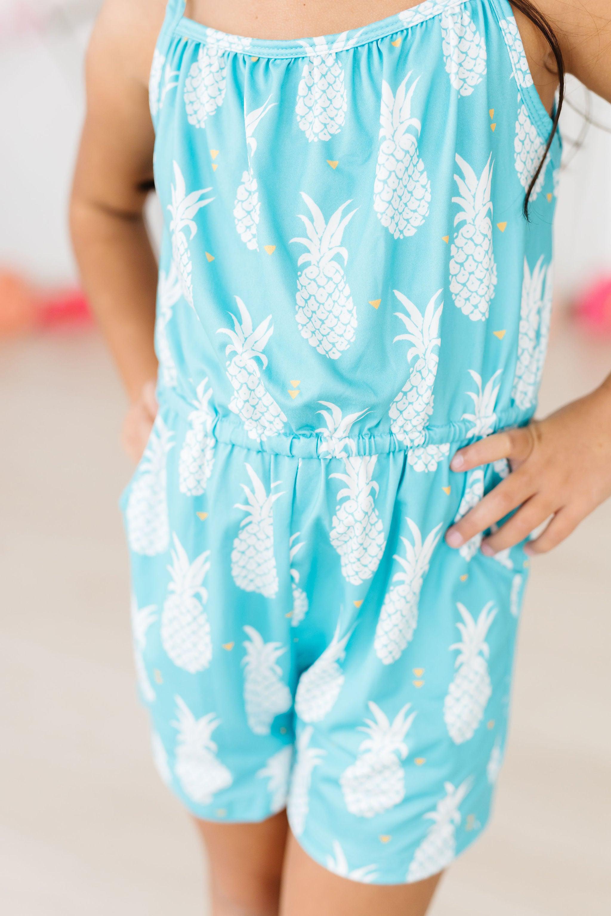 Pineapple Party Strappy Play Romper by Mila & Rose ®