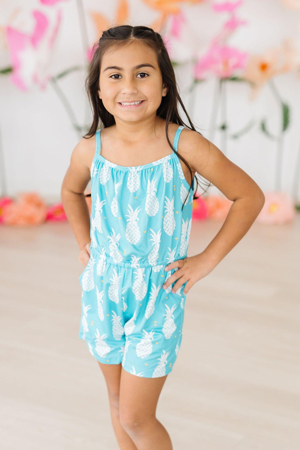 Pineapple Party Strappy Play Romper by Mila & Rose ®