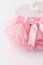 Pink & Gold Glitter Ruffle Tutu Bloomer by Mila & Rose ®