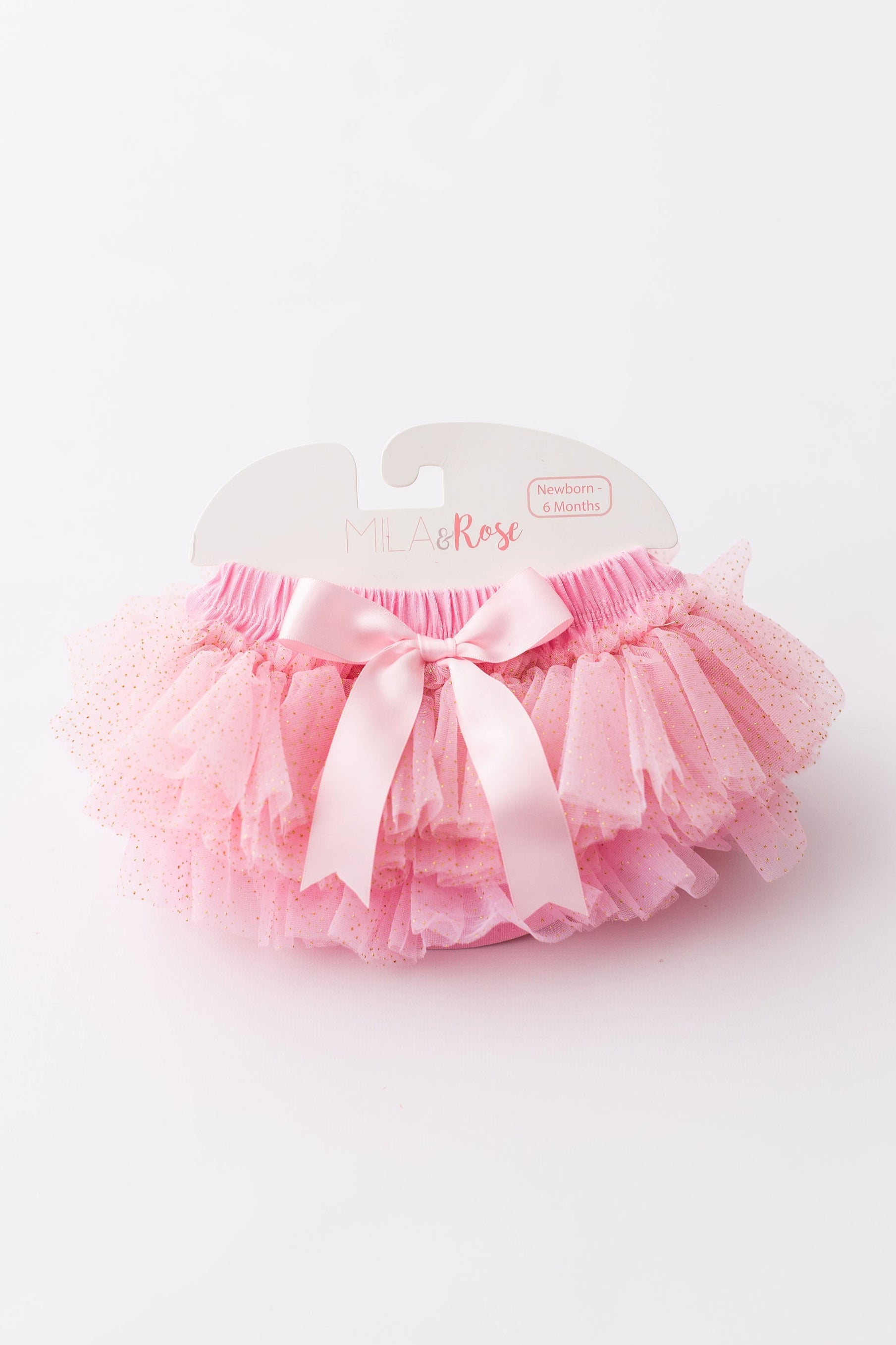 Pink & Gold Glitter Ruffle Tutu Bloomer by Mila & Rose ®
