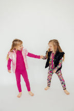 Pink Iridescent Puffer Vest by Mila & Rose ®