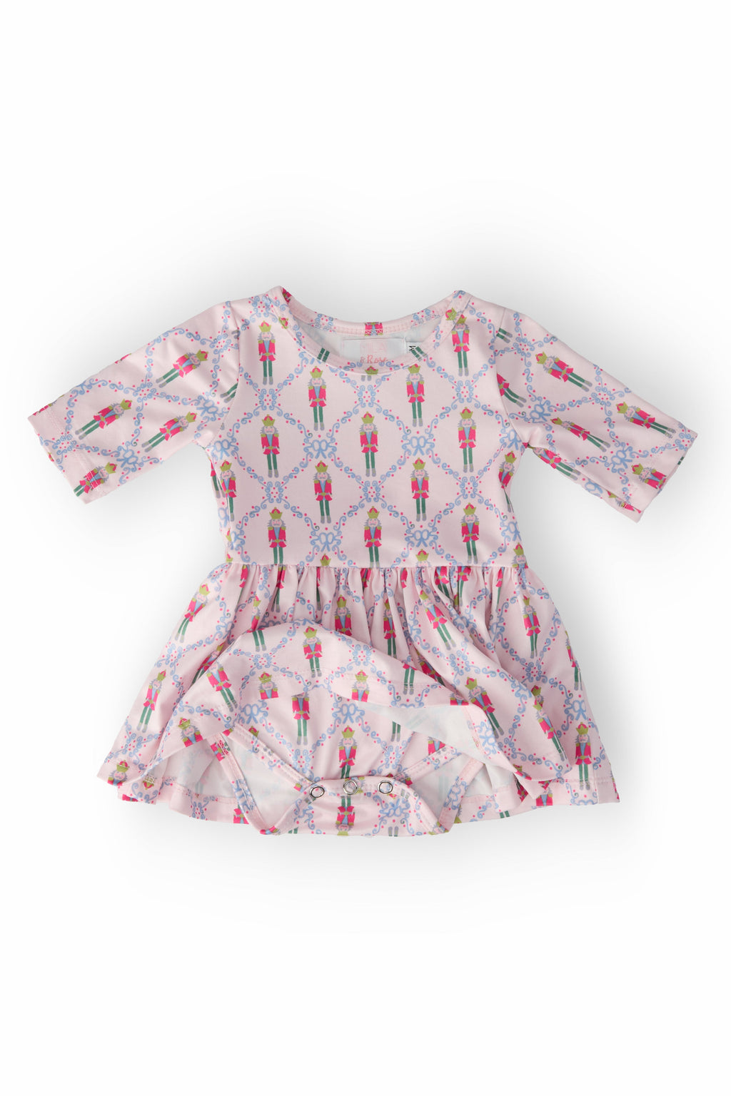 Pink Nutcracker 3/4 Sleeve Twirl Bodysuit by Mila & Rose ®
